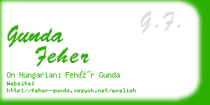 gunda feher business card